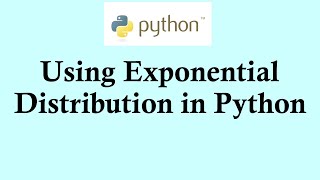 Statistics using Python programming  Using exponential distribution in Python [upl. by Christiansen]