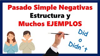 Ejemplos de PASADO SIMPLE oraciones NEGATIVAS en ingles [upl. by Aehsal46]