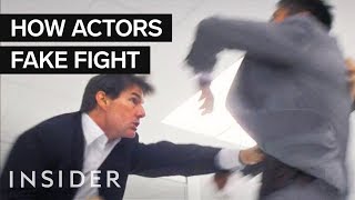 How Actors Fake Fight In Movies  Movies Insider [upl. by Nireves]