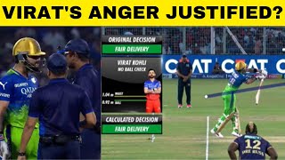 Virat Kohli noball controversy hits KKR vs RCB clash in Eden Gardens  Sports Today [upl. by Adna959]