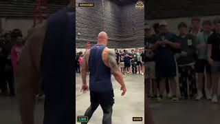 A surprise visit from The Rock 🔥 wwe shorts therock wrestlingnews [upl. by Milena]