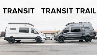 2024 Ford Transit Trail vs Transit AWD  Which is best for a Camper Conversion [upl. by Birkle]