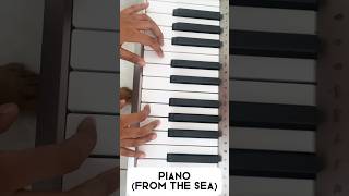 Playing parrallel harmonies on piano – Relaxing Ocean Cover 🎹🌊 piano shortsquot [upl. by Enyrb402]