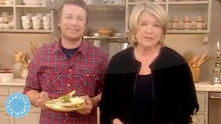 Pear and Apple Salad with Jamie Oliver  Martha Stewart [upl. by Beatrix465]