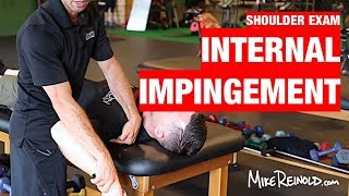 Internal Impingement Special Test  Shoulder Clinical Examination [upl. by Eckardt188]