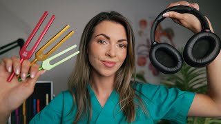 ASMR Hearing Exam Your MOST Favourite Tests Tuning Forks Beep Tests Competing Phrases 🎧 [upl. by Cristine486]