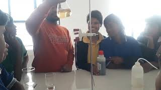 Determination of pH value of a solution by using universal indicator [upl. by Ifok]