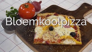 Hoe maak je een bloemkoolpizza PuurGezond [upl. by Josy]