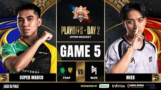 MPL PH S14  PLAYOFFS DAY 2  FCAP VS BLCK GAME 5 [upl. by Atinal477]