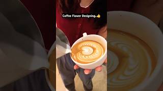 Easy Way లో Coffee Top Designing☕ trending coffee shorts youtubeshorts viralshorts [upl. by Pega]