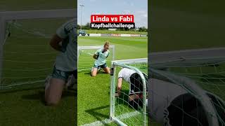 KOPFBALLCHALLENGE ⚽ 😅 Linda 🆚 Fabi [upl. by Estevan518]