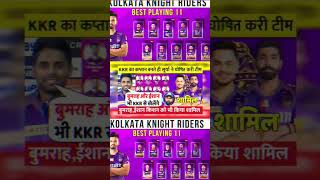 Kkr playing 11 2024🏏😱 india sports [upl. by Nnaitsirk821]