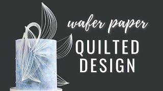 Quilled Wafer Paper Cake Design Tutorial  Florea Cakes [upl. by Dredi]