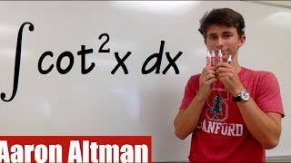 Integral of cot2x calculus 2 tutorial [upl. by Atimad]