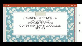 Criminology amp Penology  Theories of Punishment [upl. by Nairadas]