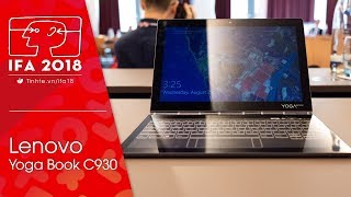 IFA18 Lenovo Yoga Book C930  laptop có màn hình eink vừa vẽ vời vừa đọc sách siêu mỏng [upl. by Nuyh]