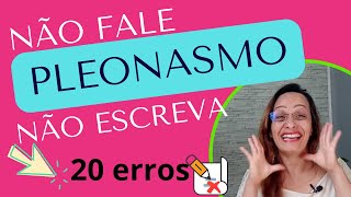 PLEONASMO e REDUNDÂNCIA  como evitar vícios de linguagem  AULA DE GRAMÁTICA [upl. by Knarf]