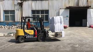 Bale clamp forklift attachments [upl. by Skolnik]