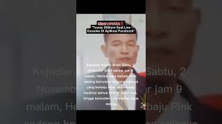 KISAH NYATA ‼️ quotTewas Ditikam Saat Sedang Live Karaoke Di Aplikasi Facebookquot shorts kisahnyata [upl. by Schnapp47]