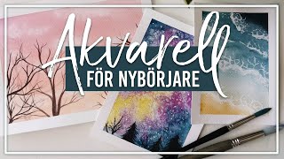 Akvarelltutorials  Svarar på era frågor om akvarell [upl. by Johna586]