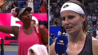 Greet Minnen shares huge respect for Venus Williams after straightset win  2023 US Open [upl. by Baudelaire]