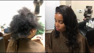 360 Lace Frontal Installation with EXTRA Baby hairs  Los Angeles [upl. by Shrier]