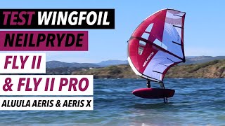 Test wingfoil NeilPryde Wing FLY II amp Fly II pro en Aluula Aeris [upl. by Vitus266]