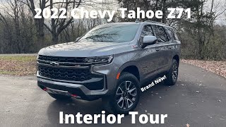 2022 Chevy Tahoe Z71 Interior Tour 4K 60fps [upl. by Nets406]