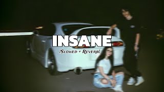 Barney Sku – Insane  Slowed  Reverb  Lyrics [upl. by Anotyad]