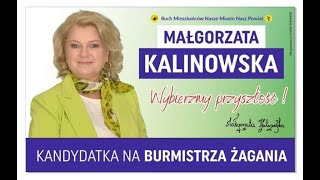 Małgorzata Kalinowska kandydatka na stanowisko burmistrza Żagania [upl. by Ainod]