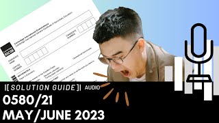 058021 MayJune 2023 Marking Scheme MS Audio Voiceover [upl. by Giverin]