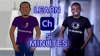 How to create cartoon animations in 5min  Adobe Character Animator  Zero to Hero [upl. by Arrej826]