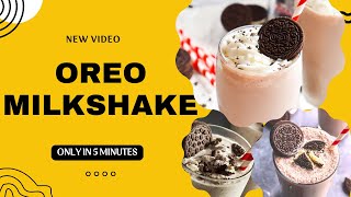 Oreo Milkshake  Oreo Milkshake Without Icecream  How To Make Oreo Milkshake In 2 Minutes [upl. by Juieta]