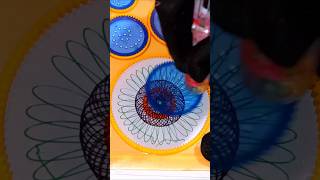 Sunflower design of spirograph art design  drawing hack and skill video satisfying relaxing art [upl. by Ainahtan]