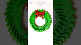 christmasdecorNO39 christmascrafts papercraft christmaswreath craftideas artandcraft shorts [upl. by Tracie]