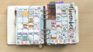 Planner Flip November Update  Paperbound Creations Personal Wide Rings [upl. by Herson]