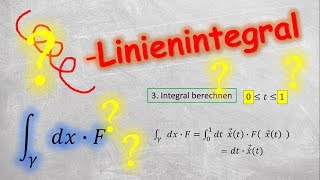 Linienintegral  Vektorfeld  Beispiel easy [upl. by Attenej]