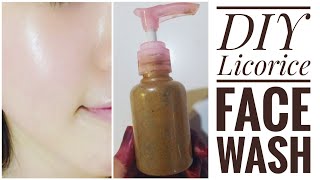 Homemade Skin Brightening Licorice Face wash to remove Sun tanScars and Uneven Skin Tone [upl. by Rawdin916]