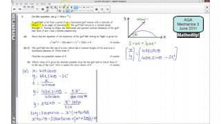 AQA M3 June 2011 Q3 [upl. by Nidnal74]