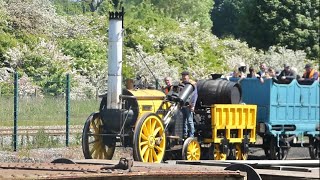 Stephenson’s Rocket Replica at Locomotion  NRM Shildon [upl. by Eidissac]