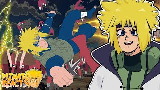 Minato Reacts To Minato vs 1000 Hidden Stone Ninja [upl. by Koziel]