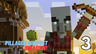 Pillager Outpost Invasion  Minecraft Survival Series 3 [upl. by Blinny]