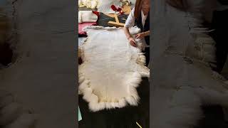 The process of making sheepskin automobile mudblock [upl. by Stoller]