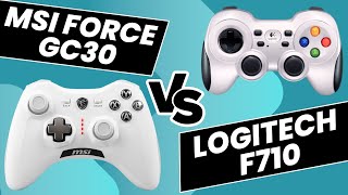 MSI Force GC30 v2 vs Logitech F710 Gaming Controller [upl. by Naujek]