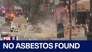 NYC ruptured steam pipe No asbestos found [upl. by Stella696]