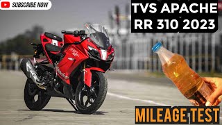 Mileage Test  TVS Apache 310 RR  BS6 2023  mileage letest [upl. by Sheri]