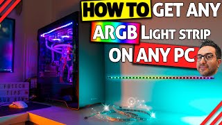 HOW TO get any ARGB led strip working with any PC for cheap [upl. by Doone575]