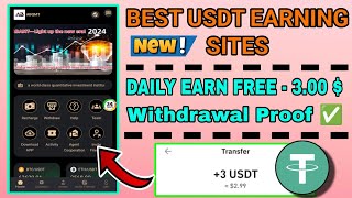 New USDT Site 2024  Best Usdt Investment Website  New Usdt Mining Site  New Usdt Earning Website [upl. by Ettenom303]