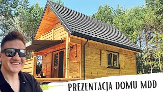 Dom drewniany szkieletowy  35m2  70m2 Letniskowy  Całoroczny  Realizacja MDD [upl. by Ecinna]