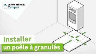 Comment installer un poêle a granulés  Leroy Merlin [upl. by Putscher524]